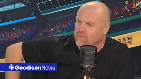 Ex-Everton manager Sean Dyche speaking on talkSPORT