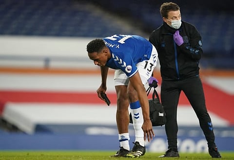 Injury blow as Yerry Mina set to miss three to four weeks for Everton