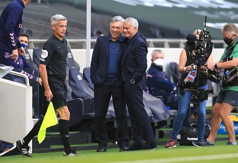 'There is nobody better' - Mourinho hails Ancelotti ahead of Everton v Spurs
