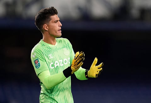 Everton goalkeeper Joao Virginia is out of contract at the end of the season