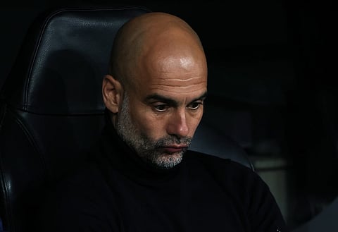 Guardiola was enraged by an incident in the first half at Goodison Park