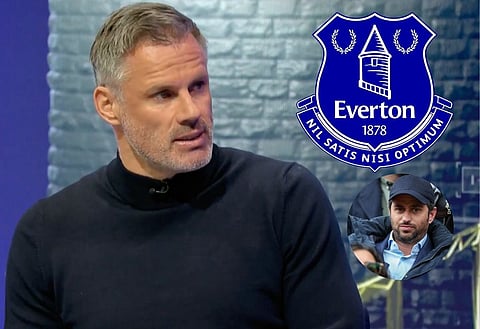 Jamie Carragher speaks about Everton and Farhad Moshiri. Picture courtesy of Sky Sports