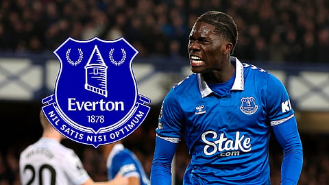 Everton midfielder Amadou Onana
