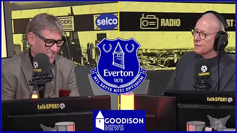 Jim White and Simon Jordan discuss Everton. Credit: talkSPORT