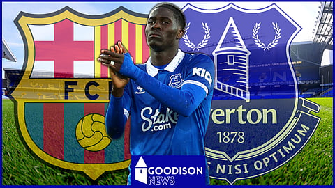 Everton midfielder Amadou Onana appears to be a priority for Barcelona