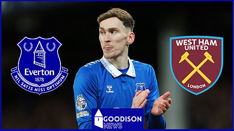 James Garner played a key role in the Everton goal against West Ham