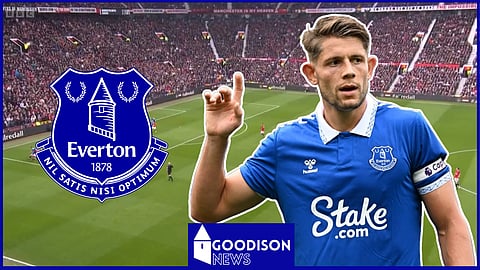 James Tarkowski conceded a lazy penalty at Old Trafford. Credit BBC Sport