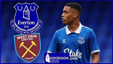 Lewis Dobbin is doubtful for the match between Everton and West Ham United