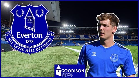 Lewis Warrington joins up with Everton first-team training