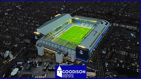 Goodison Park, the home of Everton
