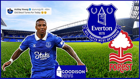 Ashley Young sends cheeky message after Everton v Nottingham Forest controversies. Credit: Ashley Young's X
