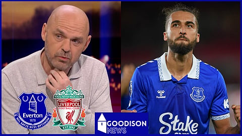 Everton star Dominic Calvert-Lewin impressed Danny Murphy v Liverpool. 
Credit: Match of the Day