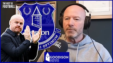 Alan Shearer praised Sean Dyche after Everton secured Premier League safety.
Credit: The Rest Is Football on YouTube