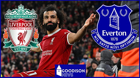 Mohamed Salah will be in action for Liverpool v Everton
