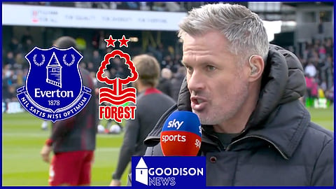 Jamie Carragher offered his verdict on the controversy between Everton and Nottingham Forest. 
Credit: Sky Sports Main Event