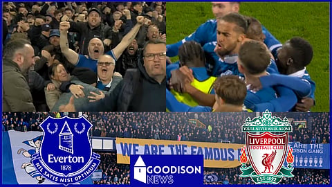 Everton supporters celebrate against Liverpool [Credit: BBC Match of the Day]