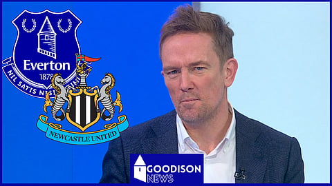 Simon Thomas says one word as Everton score equaliser v Newcastle. Credit: Sky Sports News