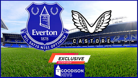 Everton have signed a record-breaking deal with Castore