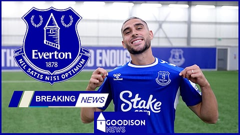 Everton striker Neal Maupay was on loan at Brentford.