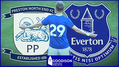 Jesper Lindstrom scored a debut goal for Everton v Preston [Credit: YouTube]