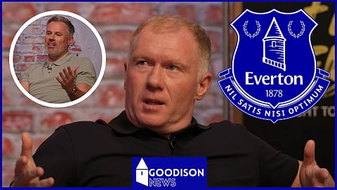 Paul Scholes and Jamie Carragher discuss Everton. Credit: The Overlap