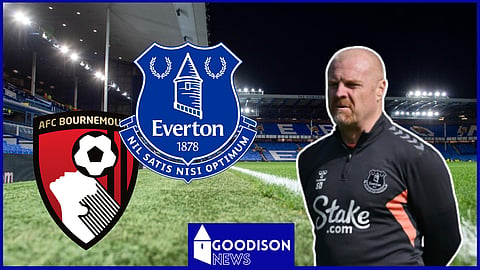 Sean Dyche as Everton clash v Bournemouth