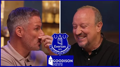 Jamie Carragher and Rafa Benitez discussed Everton [Credit: Stick To Football, via YouTube]