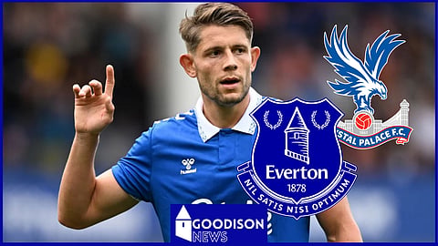 James Tarkowski was the subject of controversy during Everton v Crystal Palace