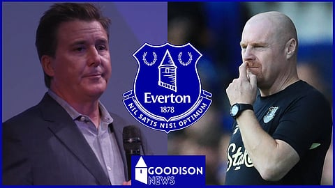 Everton manager Sean Dyche and Dan Friedkin. 
[Credit: Imago, TIFF Originals on YouTube]
