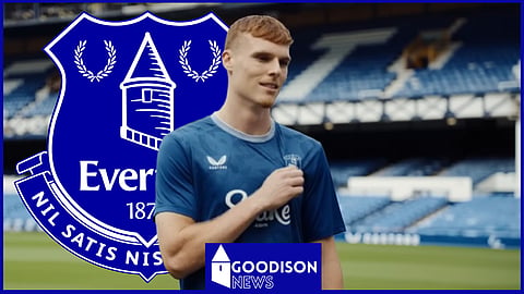 Everton signed Jake O'Brien in the summer [Credit: Everton Football Club on YouTube]
