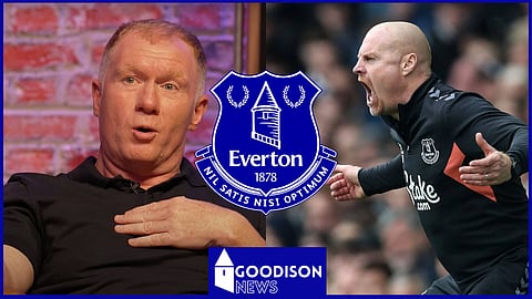 Paul Scholes has offered his verdict on Everton and Sean Dyche. 
Credit: The Overlap on YouTube