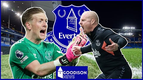 Jordan Pickford has been a Sean Dyche regular for Everton - [Credit Imago]