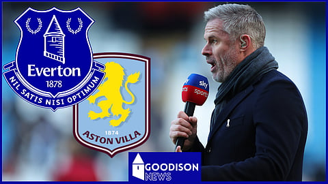 Jamie Carragher has predicted the result of Aston Villa v Everton