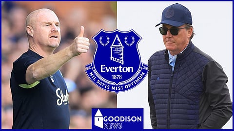 Everton boss Sean Dyche and soon-to-be owner Dan Friedkin 
[Credit: Imago]