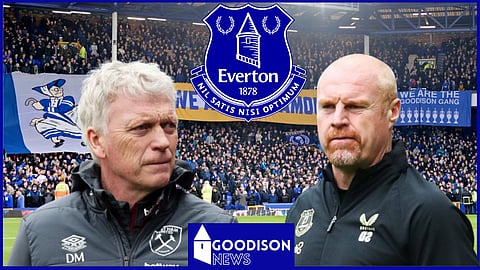 David Moyes and Sean Dyche at Everton [Credit: Imago]