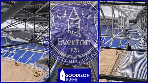 Everton share footage from Bramley Moore Dock [@EvertonStadium on X]