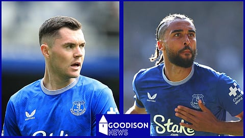 Everton players Michael Keane and Dominic Calvert-Lewin (Credit: Imago).