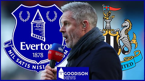Jamie Carragher reacts to Everton v Newcastle United [Credit: Sky Sports]