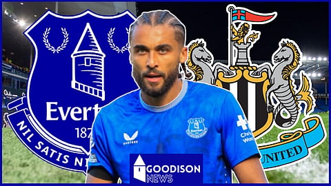 Dominic Calvert-Lewin previously held Everton exit talks with Newcastle [Credit Imago]