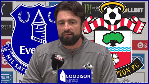 Southampton manager shares Everton team news [credit: Southampton FC on YouTube]
