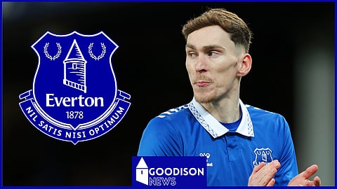 Everton midfielder James Garner