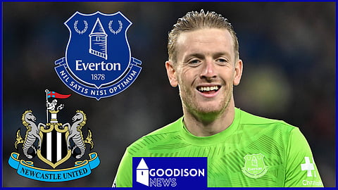 Jordan Pickford was the hero as Everton drew v Newcastle United. Credit: Imago