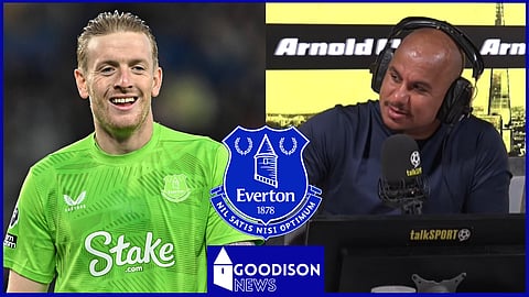 Gabby Agbonlahor slams Jordan Pickford in new Everton verdict. Credit: Imago / talkSPORT