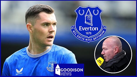 Alan Shearer in awe of Michael Keane after Everton v Ipswich Town. Credit: Imago