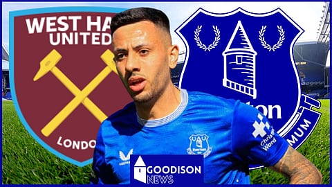 Dwight McNeil is a concern for Everton ahead of the clash against West Ham United [Credit: Imago]