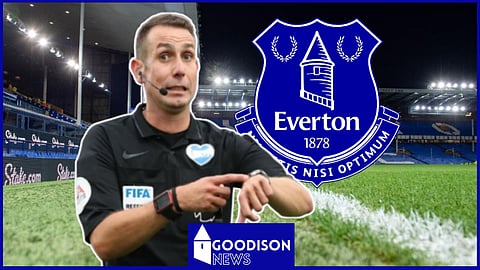 David Coote has been involved in controversy over Everton rivals Liverpool