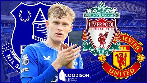 Everton defender Jarrad Branthwaite is a Liverpool and Manchester United target. (Credit: Imago)