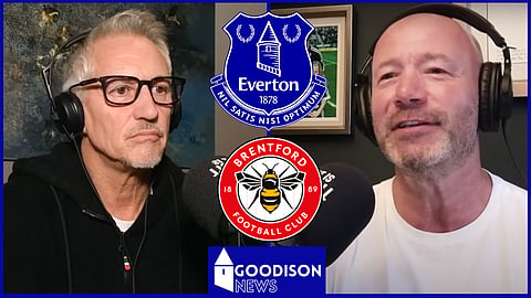 Alan Shearer and Gary Lineker agree on red card verdict in Everton v Brentford [Credit: The Rest is Football]