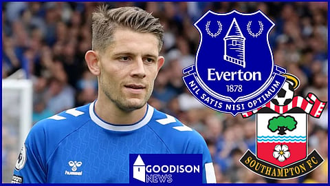 James Tarkowski started for Everton against Southampton [Credit: Imago]