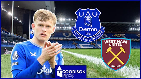 Jarrad Branthwaite fitness update ahead of Everton clash v West Ham. Credit: Imago
